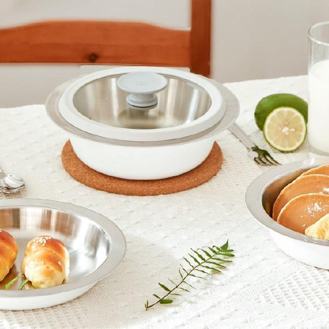 MakeEat Pan-Ceramic White