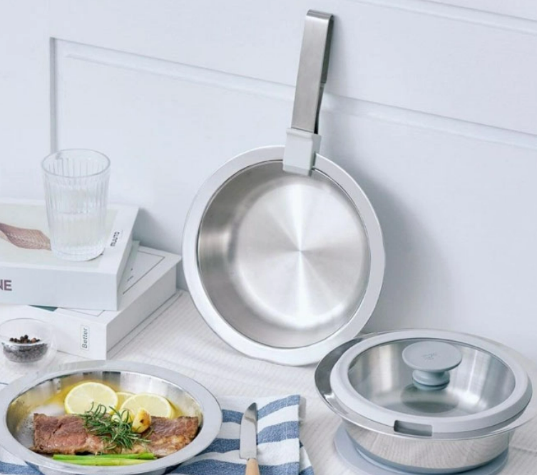 Stainless steel pan Pfanne aus Edelstahl