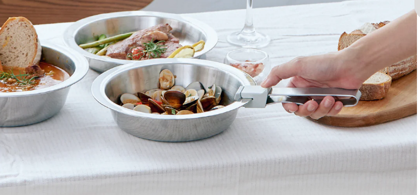 Stainless steel pan Pfanne aus Edelstahl