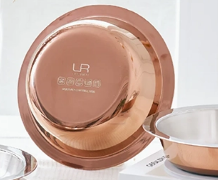 Stainless steel pan Pfanne aus Edelstahl