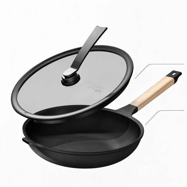 Wok aus Gusseisen